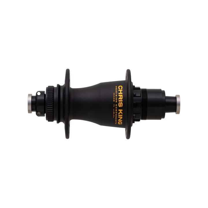 Chris King Boost Centerlock Rear Hub - 12 x 148mm, Center-Lock, Microspline, Black/Gold, 28H