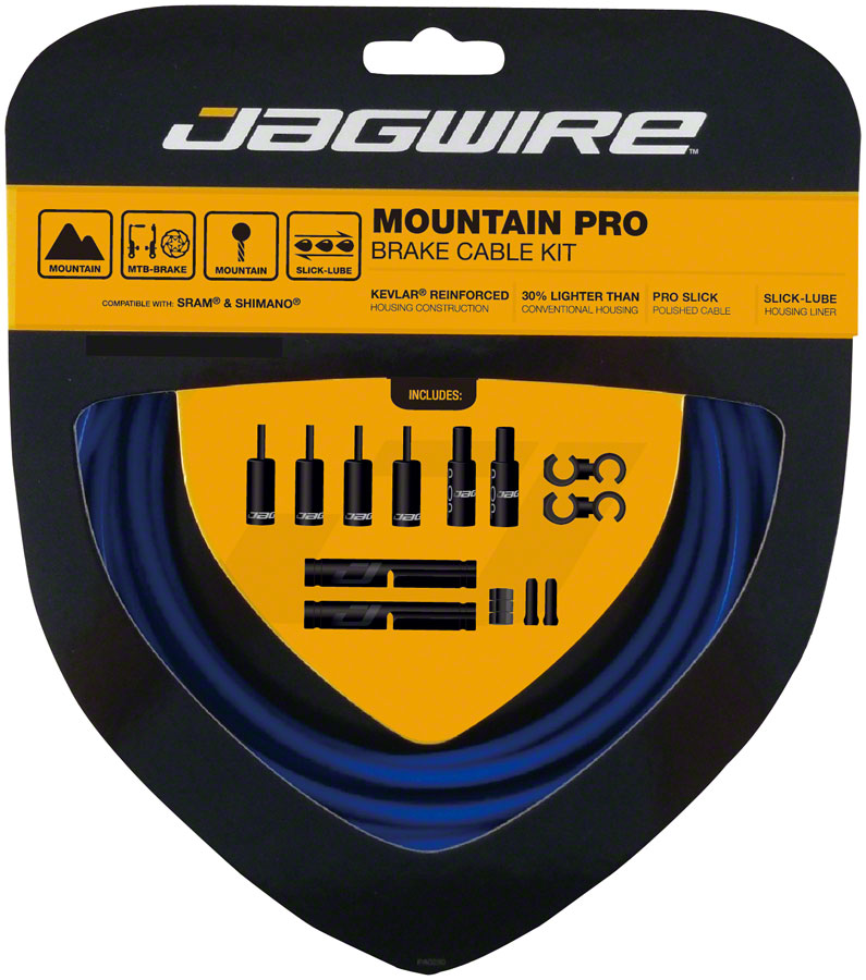 Jagwire Pro Brake Cable Kit Mountain SRAM/Shimano, SID Blue