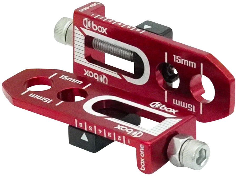 BOX One Chain Tensioner - 10mm Axle Size, 2 Mounting Holes, Red