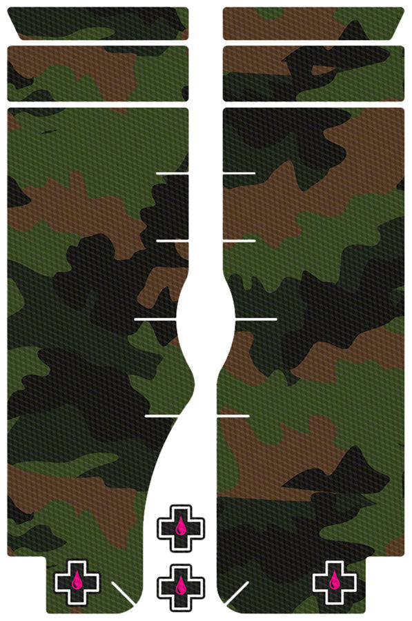 Muc-Off Fork Protection Kit - 8-Piece Kit, Camo