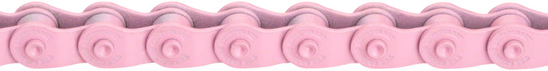 The Shadow Conspiracy Interlock V2 Chain - Single Speed, 1/2" x 1/8", 98 Links, Half Link Chain, Pink