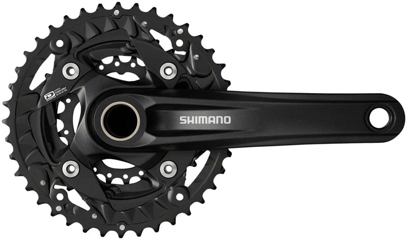 Shimano FC-MT500-3 Crankset - 175mm 10-Speed 40/30/22t 96/64 BCD Black