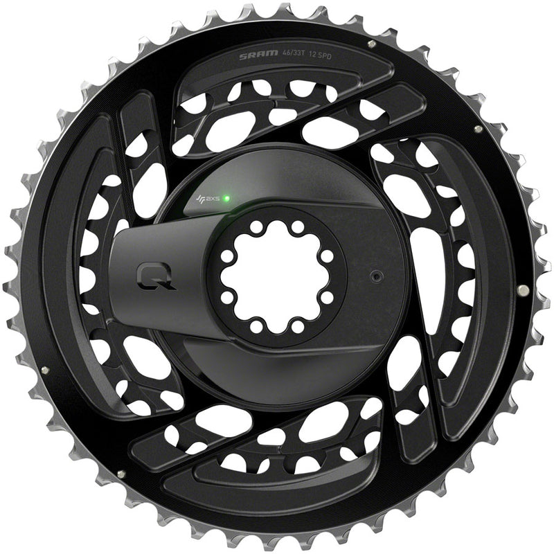 SRAM Force AXS 2x Power Meter Chainring Kit - 46/33t, 2x12-Speed, 8-Bolt, Direct Mount, Black, D2