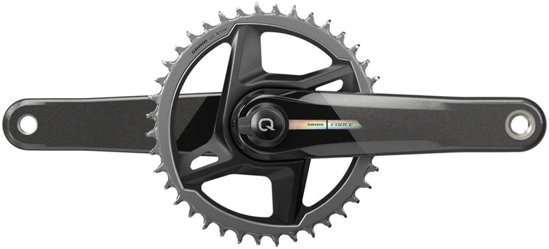 SRAM Force 1 AXS Wide Power Meter Crankset - 167.5mm, 12-Speed, 40t, Direct Mount, DUB Spindle Interface, Iridescent Gray, D2