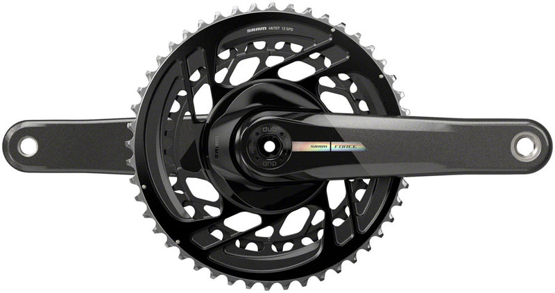 SRAM Force Crankset - 170mm, 2x 12-Speed, 48/35t, Direct Mount, DUB Spindle Interface, Iridescent Gray, D2