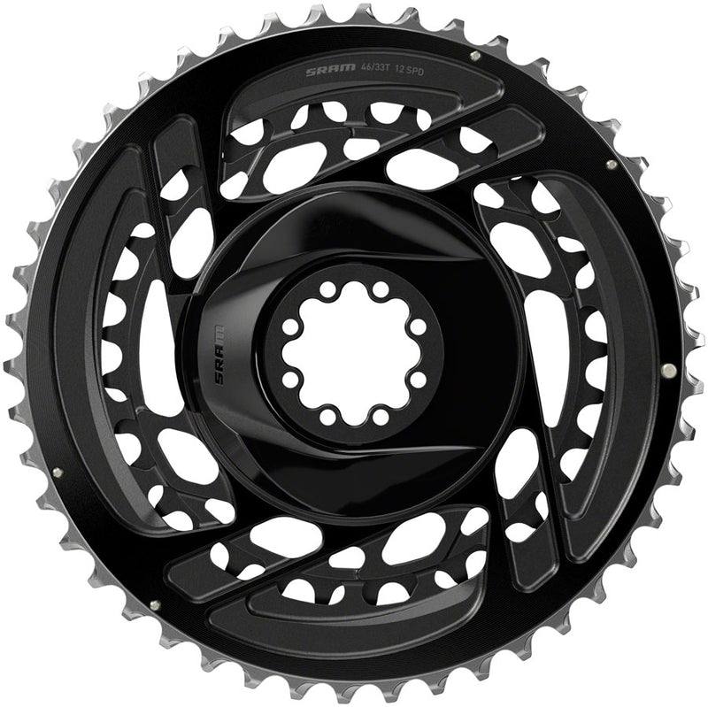 SRAM Force 2x Chainring Kit - 46/33t 2x12-Speed 8-Bolt Direct Mount Black D2