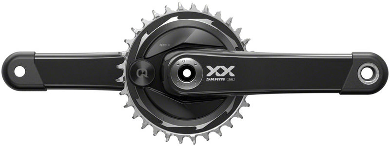 SRAM XX Eagle T-Type AXS Power Meter Wide Crankset - 170mm, 12-Spd, 32t Chainring, DM Thread Mount, PM Spider, DUB Spindle Interface, Blk