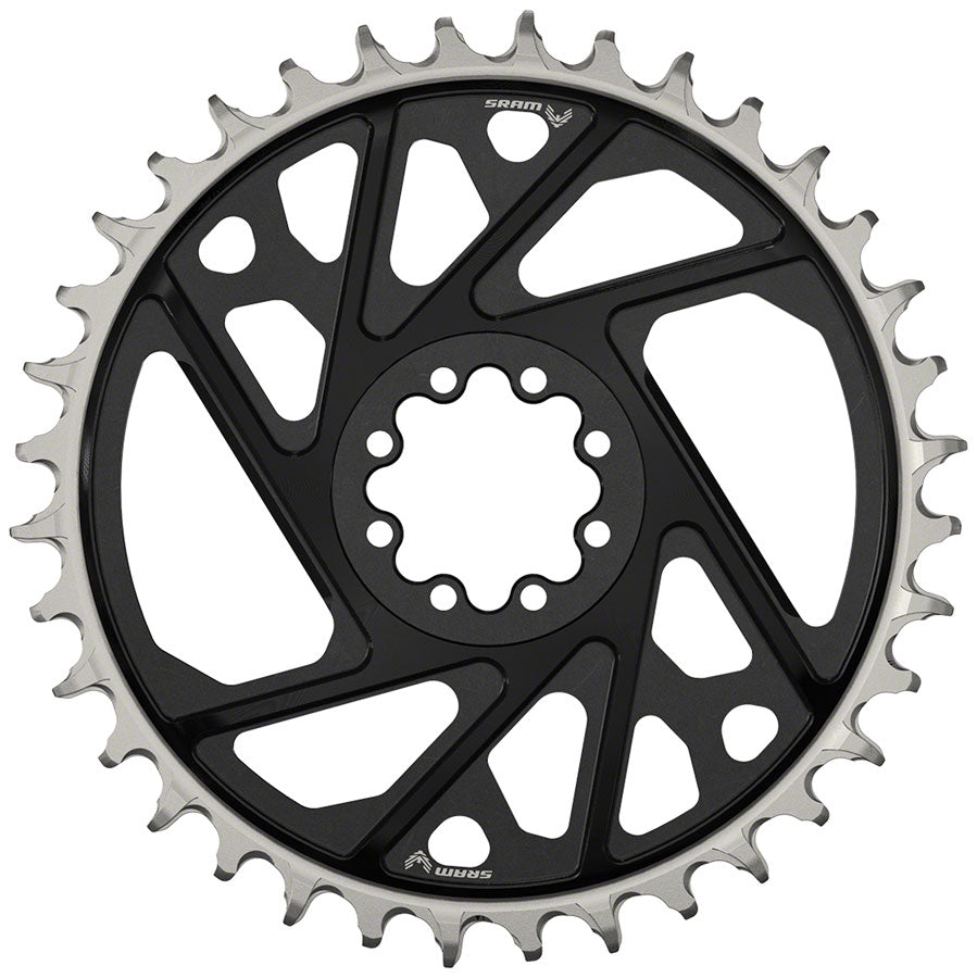 SRAM XX Eagle T-Type Direct Mount Chainring - 36t 12-Speed 8-Bolt Direct Mount 3mm Offset Aluminum BLK D1