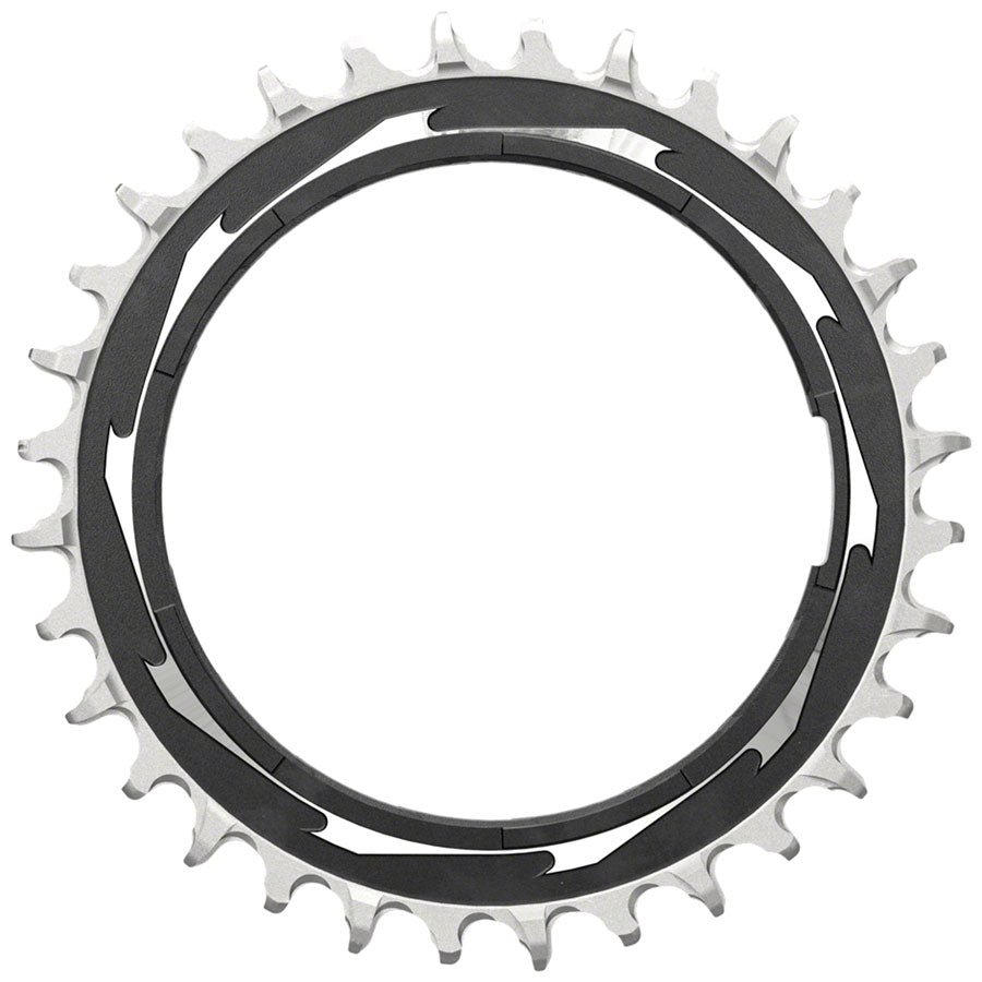 SRAM XX SL Eagle T-Type Thread Mount Chainring - 32t 12-Speed Thread Mount  For XX SL PM Spider 3mm Offset Aluminum BLK/Silver