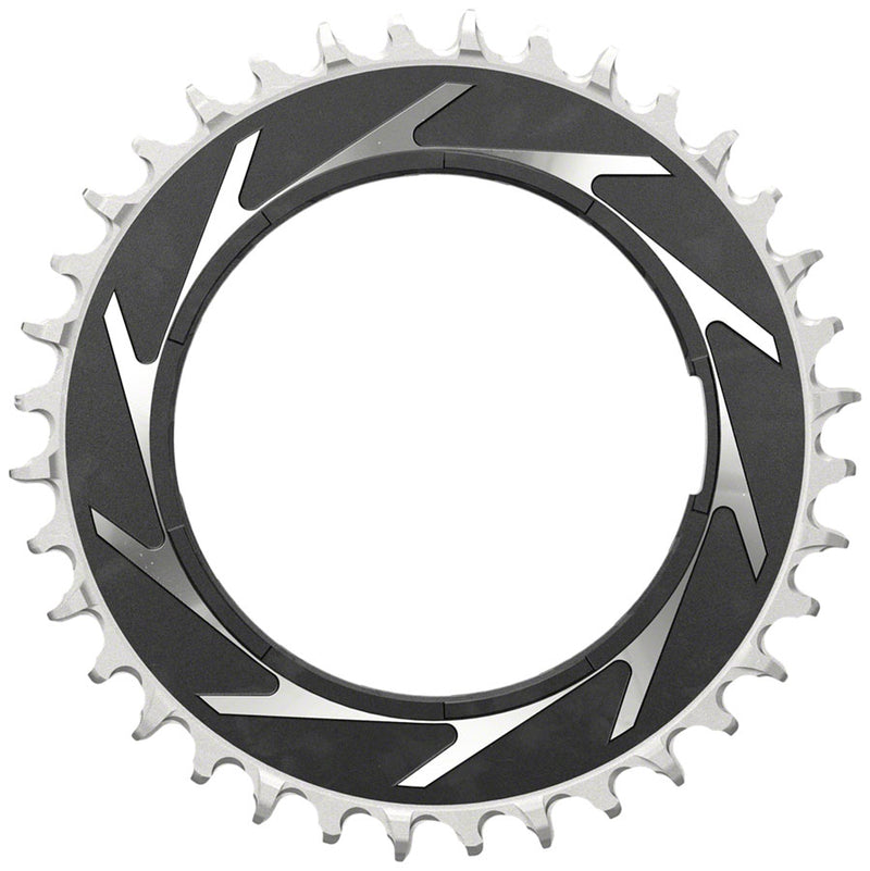 SRAM XX SL Eagle T-Type Thread Mount Chainring - 36t 12-Speed Thread Mount  For XX SL PM Spider 3mm Offset Aluminum BLK/Silver