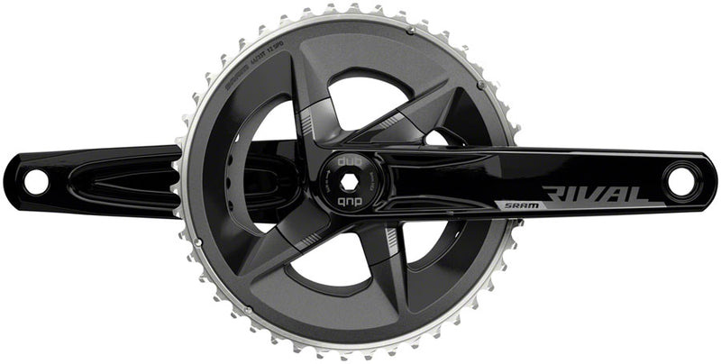 SRAM Rival AXS Crankset - 165mm, 12-Speed, 48/35t, 107 BCD, DUB Spindle Interface, Black, D1