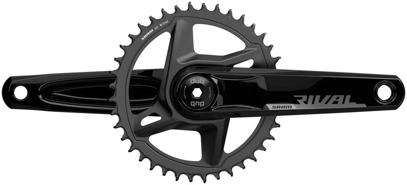 SRAM Rival 1 AXS Wide Crankset - 175mm, 12-Speed, 46t, 8-Bolt Direct Mount, DUB Spindle Interface, Black, D1