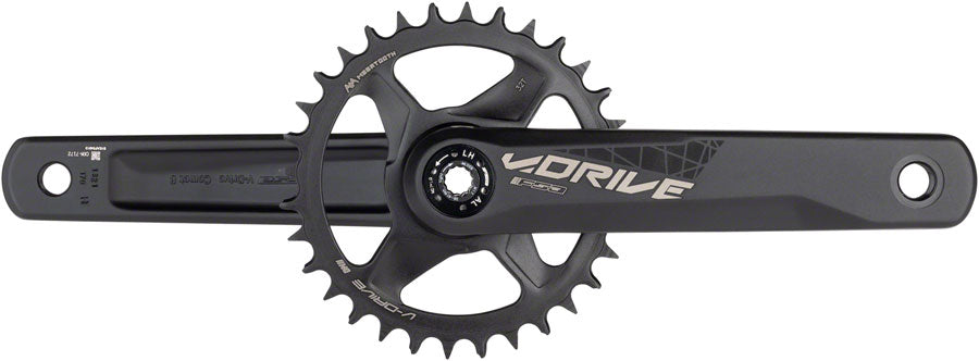 Full Speed Ahead V-Drive Modular 1x Crankset - 170mm, 11/12-Speed, 32t, Direct Mount, MegaExo Spindle Interface, Black