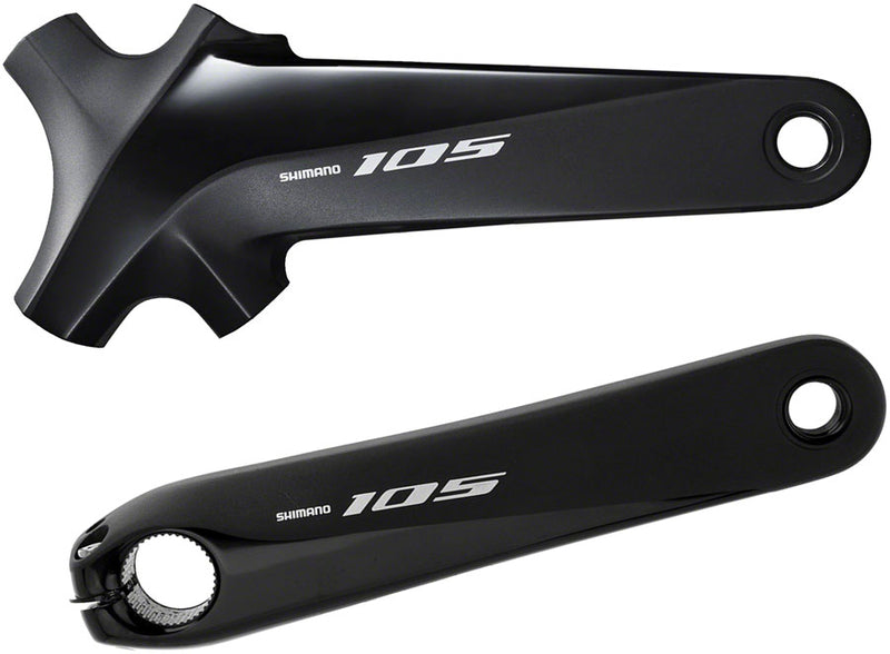 Shimano 105 FC-R7000 Crankset - 170mm 11-Speed W/O Rings 110 BCD Hollowtech Crank Arms Hollowtech II Spindle Interface BLK