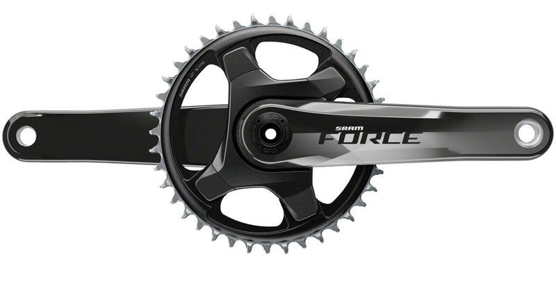 SRAM Force 1 AXS Crankset - 172.5mm, 12-Speed, 40t, 8-Bolt Direct Mount, DUB Spindle Interface, Gloss Natural Carbon, D1