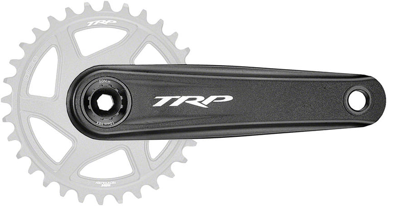 TRP CK-8050 Crankset - 165mm 12-Speed For 68/73mm Frame BB DM CINCH Chainring Interface 30mm Spindle Sandblasted BLK