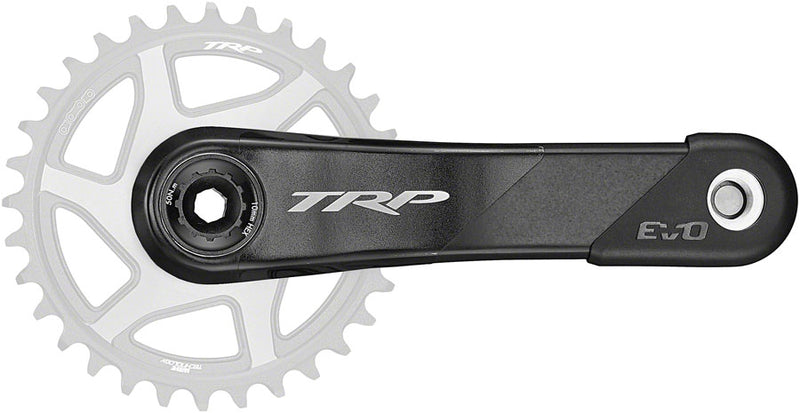 TRP CK-9050 EVO Crankset - 170mm 12-Speed For 68/73mm Frame BB DM CINCH Chainring Interface 30mm Spindle Carbon BLK/Silver