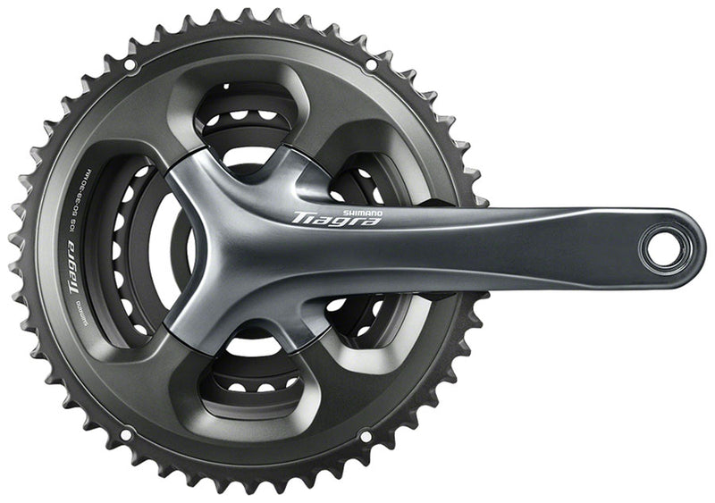 Shimano Tiagra FC-4703 Crankset - 172.5mm 10-Speed 50/39/30t 110/74 Asymmetric BCD Hollowtech II Spindle Interface Gray