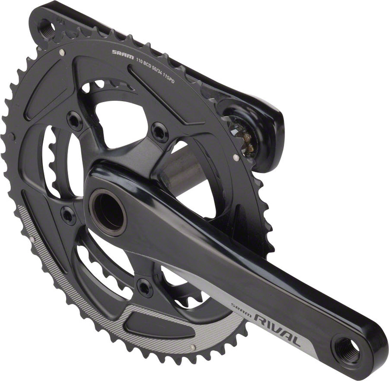 SRAM Rival 22 GXP 175mm Yaw 50-34 110mm BCD Crankset, No Bottom Bracket