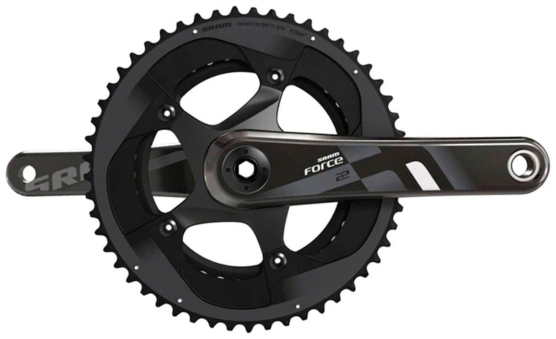 SRAM Force 22 Crankset - 165mm, 11-Speed, 50/34t, 110 BCD, GXP Spindle Interface, Black