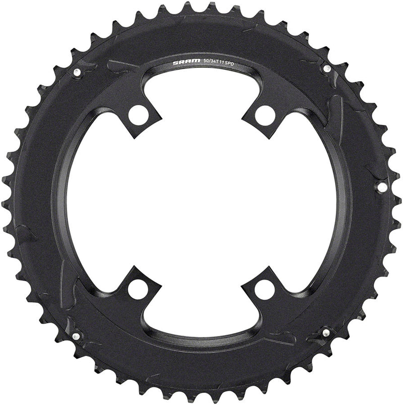 SRAM 11-Speed 50t 110mm Asymmetric Chainring, Black