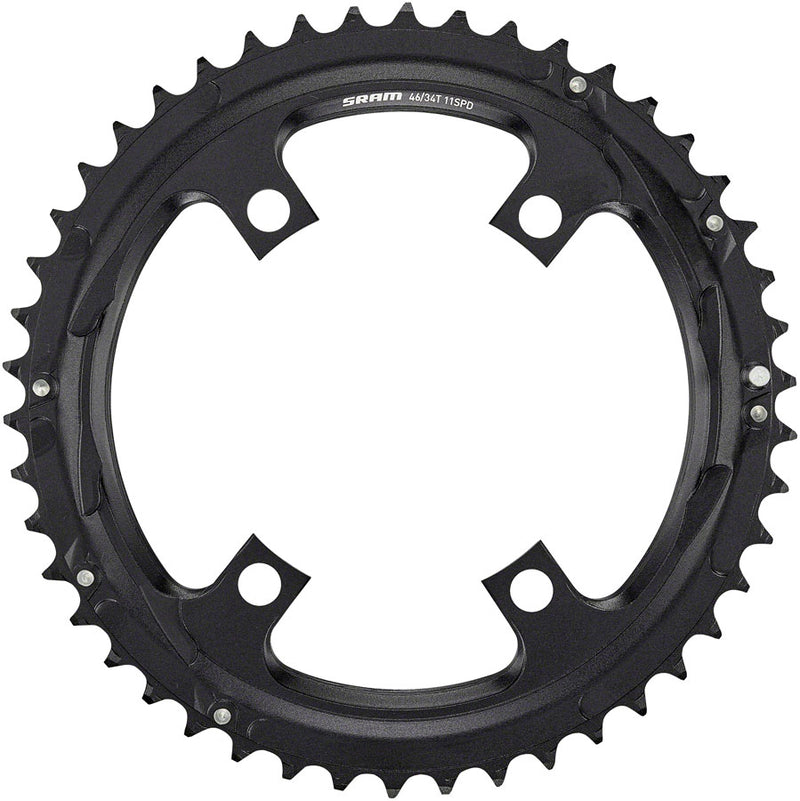 SRAM 11-Speed 46t 110mm Asymmetric Chainring, Black