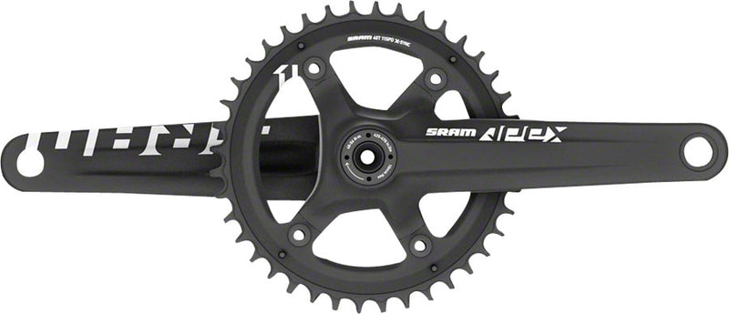 SRAM Apex 1 Crankset - 172.5mm, 10/11-Speed, 42t, 110 Asymmetric BCD, BB30/PF30 Spindle Interface, Black