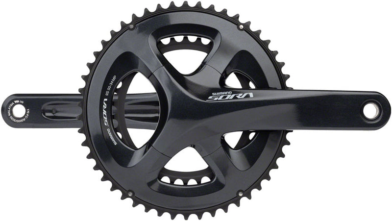 Shimano Sora FC-R3000 Crankset - 165mm 9-Speed 50/34t 110 Asymmetric BCD Hollowtech II Spindle Interface Gray