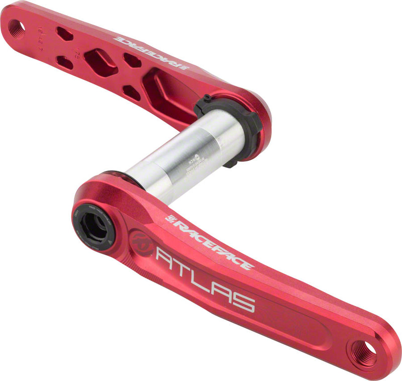 RaceFace Atlas Crankset - 175mm, Direct Mount, RaceFace CINCH Spindle Interface, Red