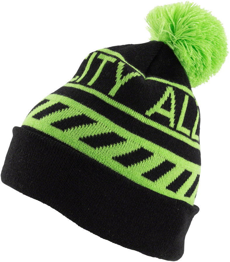 All-City Sleddin' Hat: Black/Lime Green, One Size
