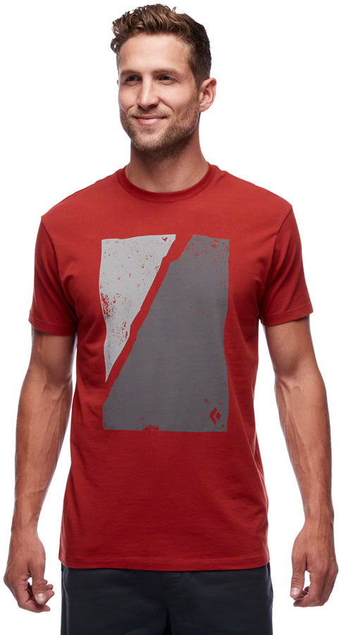 Black Diamond Block Print Mountain Tee - Red Rock, Men's, Small