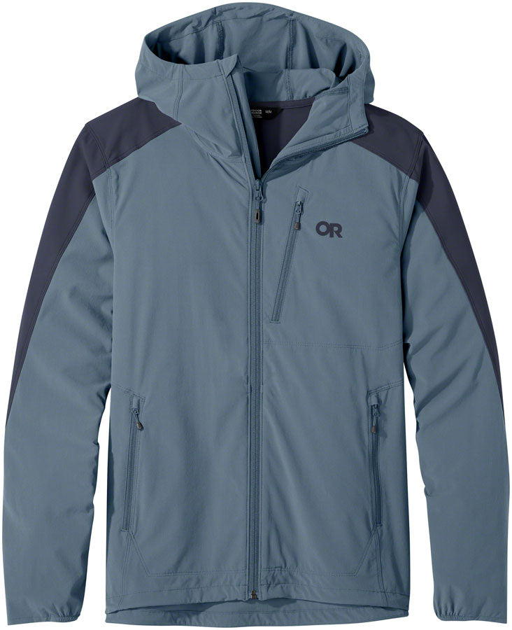 Outdoor Research Ferrosi Hoodie - Nimbus/Naval Blue, Small, Men's