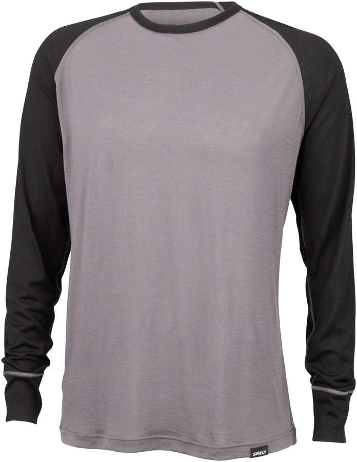 Surly Merino Raglan T-Shirt - Gray/Black XS