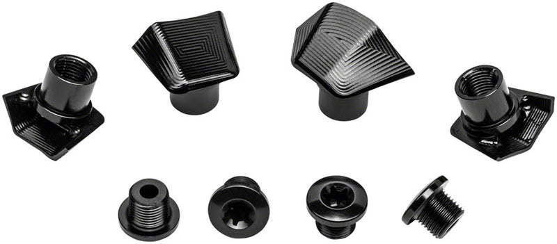 absoluteBLACK Crank Bolts and Covers - For Ultegra 8000 Cranks, Black