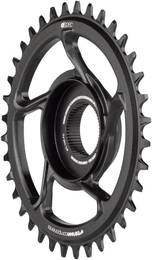 e*thirteen e*spec Aluminum Direct Mount Chainring 36t for Shimano E8000, Black