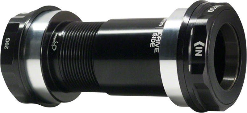 e*thirteen PF30 ThreadFit Bottom Bracket - 68/73/83mm, For 30mm Spindle, Black