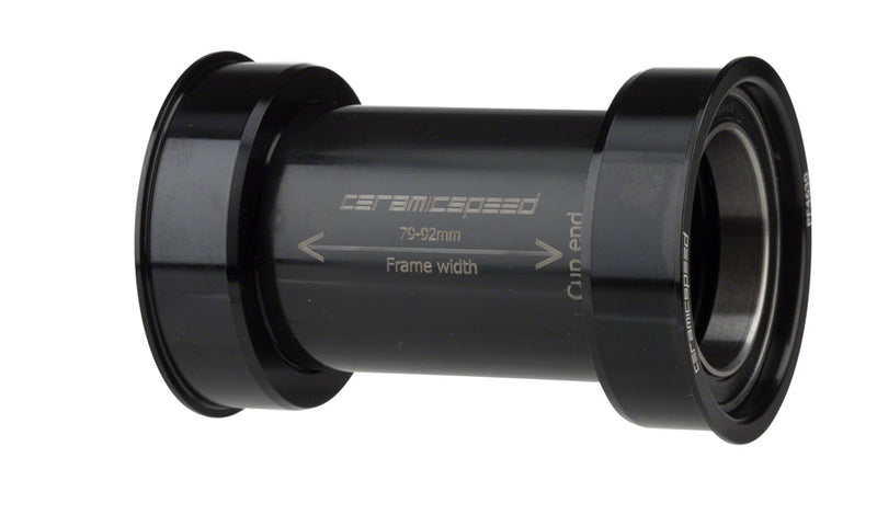 CeramicSpeed PF4630 Bottom Bracket - PF30/BBright/386EVO, 30mm Spindle, Black