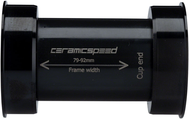 CeramicSpeed EVO386 Bottom Bracket - 86mm, 24mm Spindle, Coated Races, Black