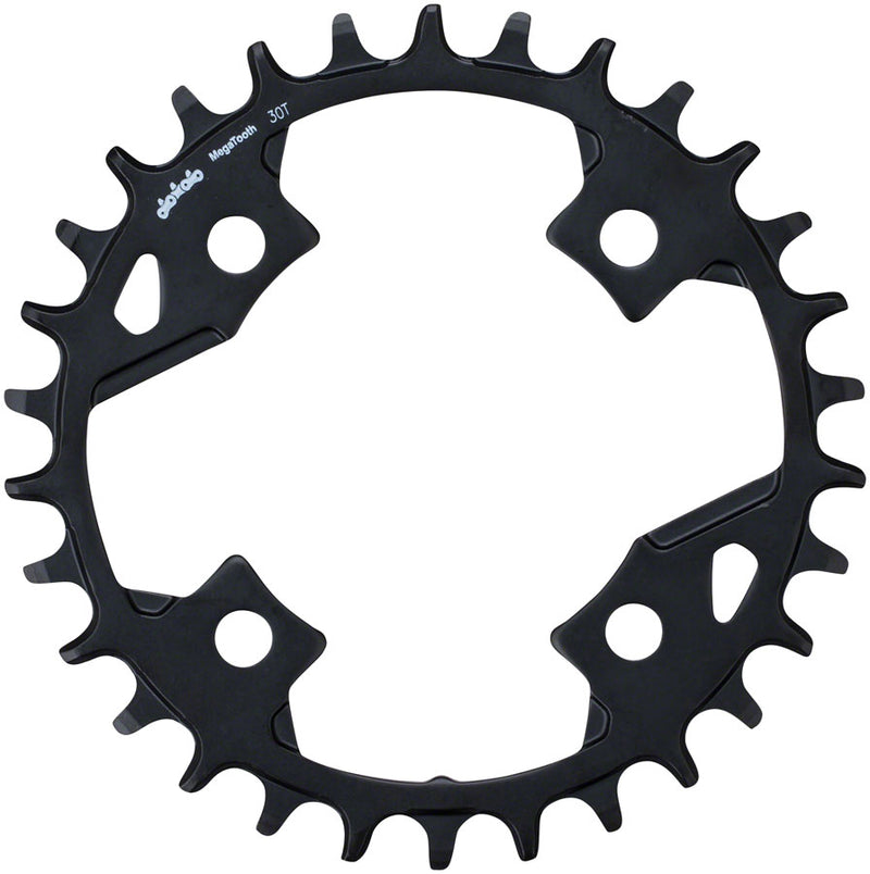 Full Speed Ahead Gamma Pro Mega Tooth Chainring - 30t, 82 BCD, Aluminum, 1 x 11, Black