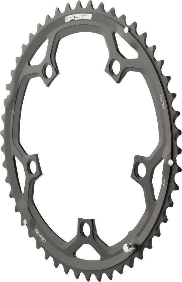 Full Speed Ahead Pro Road Triple Chainring - 50t, 130 BCD, Aluminum, N-11, Black