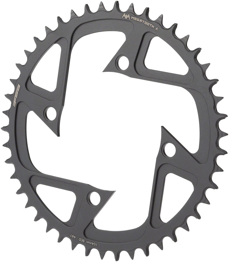 Full Speed Ahead Ebike MegaTooth Chainring for Bosch Gen 4 - 46t, 104 BCD, 4-Bolt, Aluminum, Black