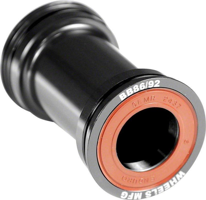 Wheels Manufacturing BB86/92 SRAM Bottom Bracket with ABEC-3 Bearings Black Cups