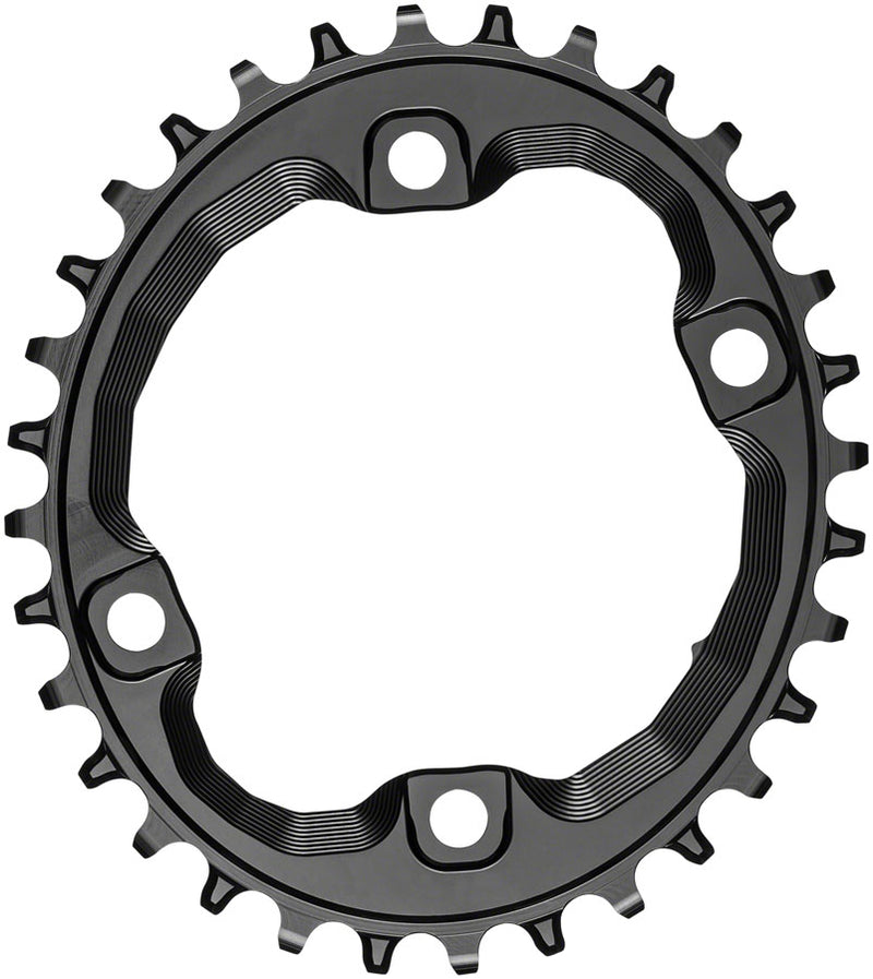 absoluteBLACK Oval 96 BCD Chainring - 32t, 96 Shimano Asymmetric BCD, 4-Bolt, Requires Hyperglide+ Chain, Black