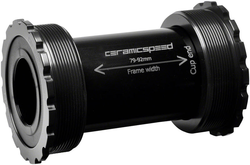 CeramicSpeed T47/86 Bottom Bracket - Shimano, Black