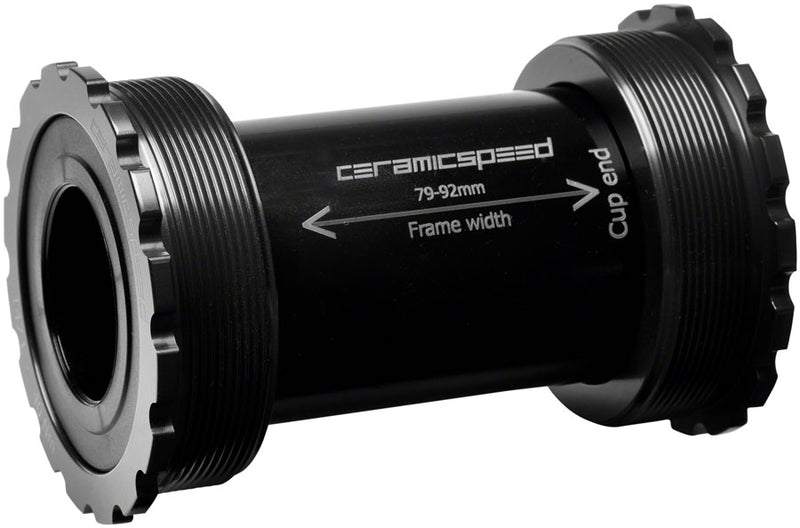 CeramicSpeed T47/86 Bottom Bracket - Shimano, Coated Races, Black