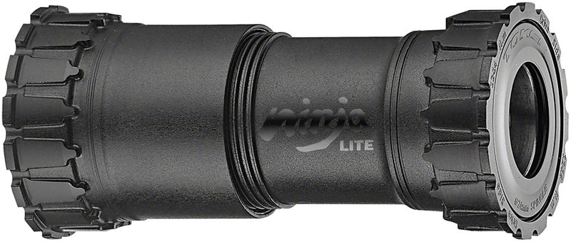 Token Ninja Lite BB38624PS Press Fit Thread Together Bottom Bracket - BB386/BB392, Shimano HollowTech II, Black