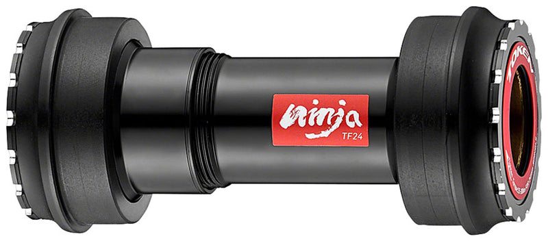 Token Ninja BB841T-46 Press Fit Double-Thread Bottom Bracket - PF30, Shimano HollowTech II / SRAM GXP, Black