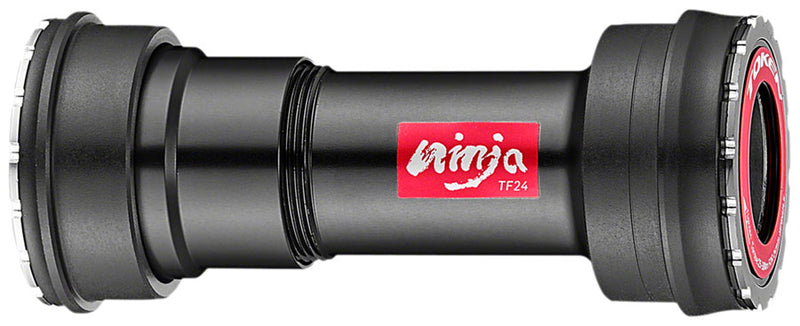 Token Ninja BB841T-42A Press Fit Double-Thread Bottom Bracket - BB30A (Cannondale), Shimano HollowTech II, Black