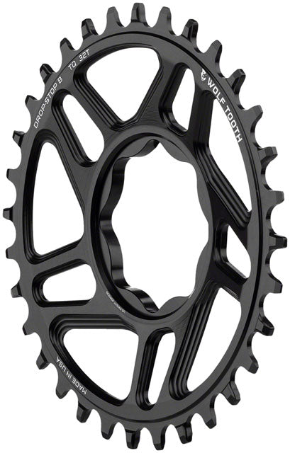 Wolf Tooth Trek TQ Direct Mount Chainring - Drop-Stop B, 32T, Black-0