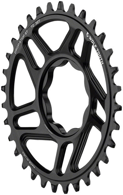 Wolf Tooth Trek TQ Direct Mount Chainring - Drop-Stop ST, 32T, Black-1